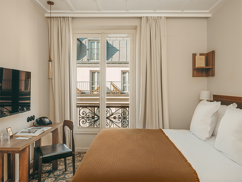 Chambre standard à l'hôtel du Savoir à Saint-Germain-des-Prés