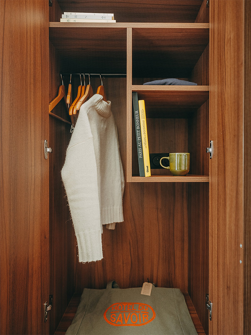 Dressing de chambre l'hôtel du Savoir à Saint-Germain-des-Prés