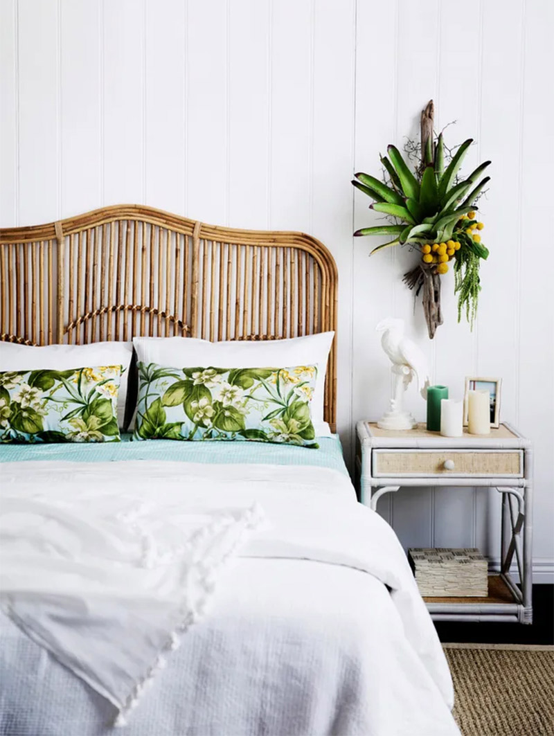 Un décor de chambre de style anglais colonial Un décor de chambre de style anglais colonial