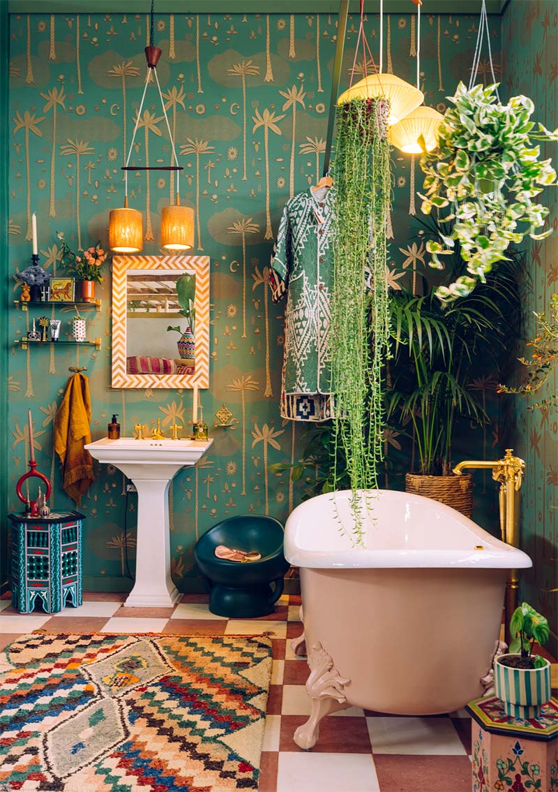 Le décor jungalow de Justina Bakerley pour un projet de Pop Up Le décor jungalow de Justina Bakerley pour un projet de Pop Up