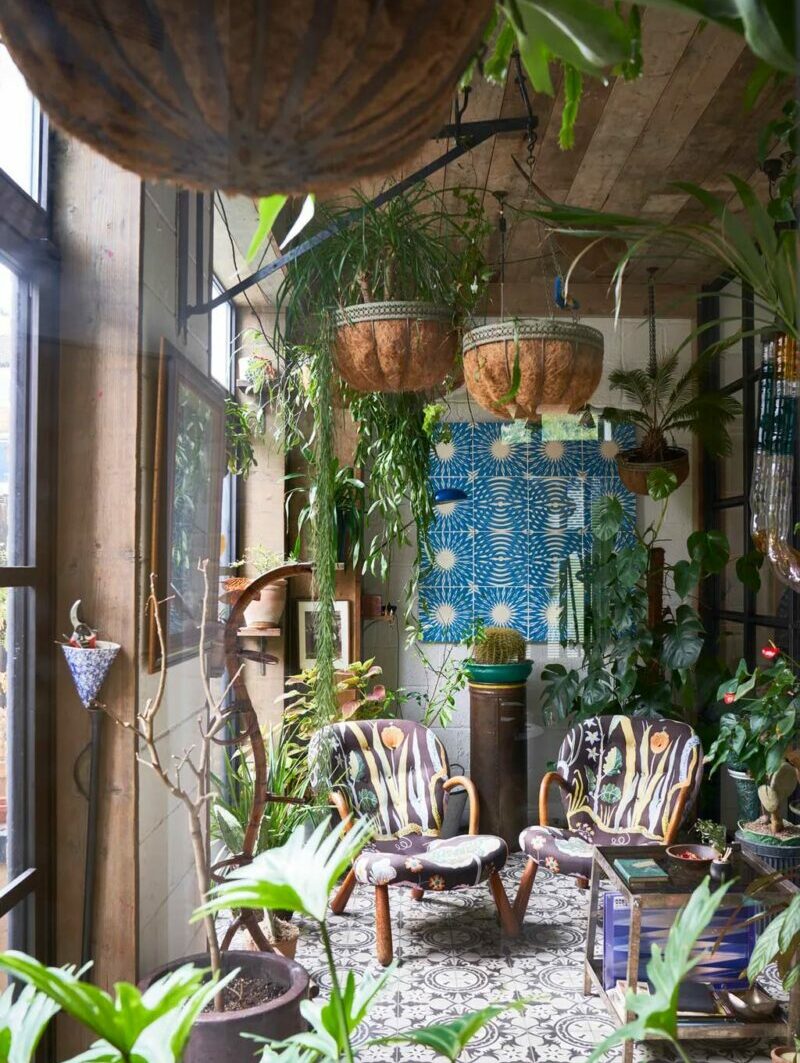 Le salon d'hiver en mode tropical de Mark Hix à Londres Le salon d'hiver en mode tropical de Mark Hix à Londres