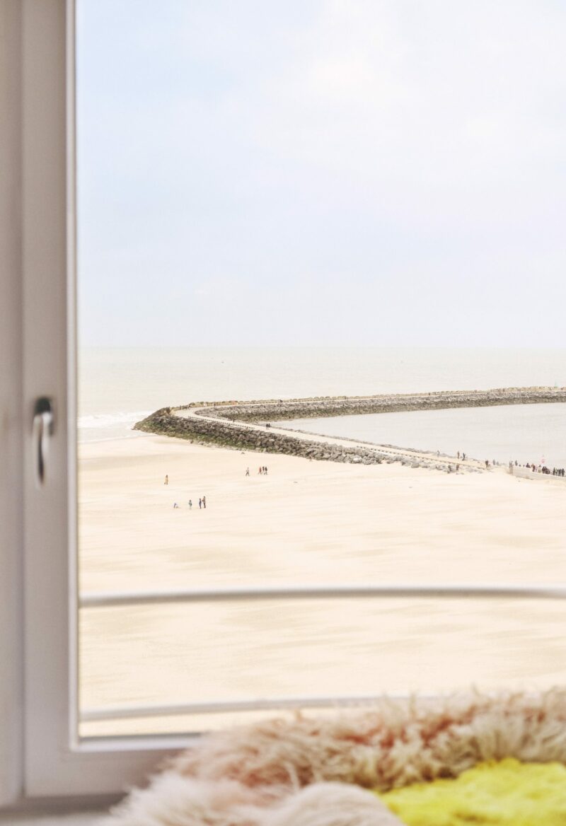 Vue sur la plage d'Ostende