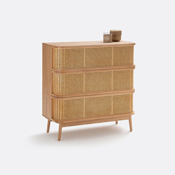 La Redoute Intérieurs - Commode 3 tiroirs en cannage, Laora