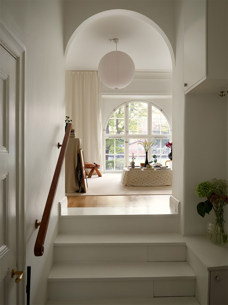 L'escalier emmenant à la pièce à vivre