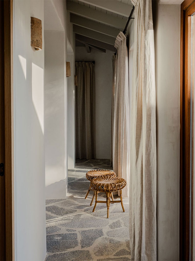 Le couloir de circulation intérieur