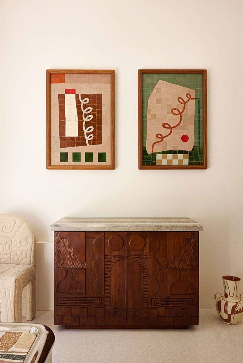 LRNCE - Collection Slow Roads - HAND-CARVED CABINET