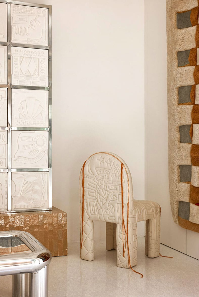 LRNCE - Collection Slow Roads - TEXTILE CHAIR “DINNER 8PM”