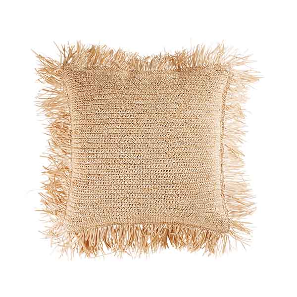 Maisons du monde - Coussin en raphia tressé, Punta Cana