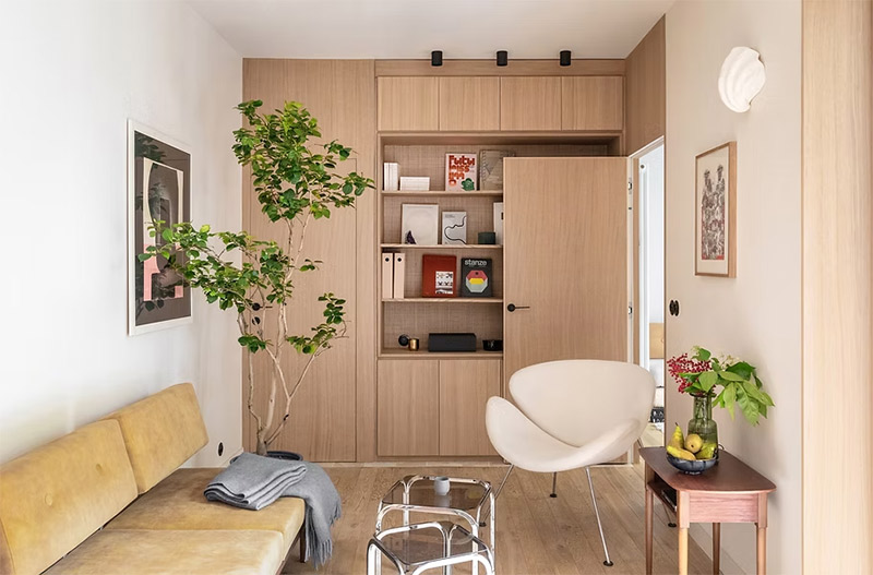 Design intérieur : Épicène Architecture - Projet : Léonard - Un petit salon doucement moderne Design intérieur : Épicène Architecture - Projet : Léonard - Un petit salon doucement moderne