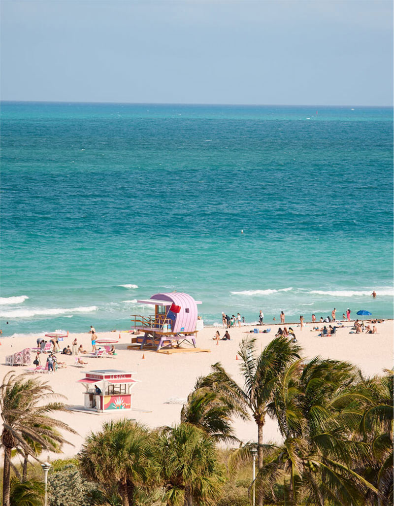 Hôtel Shelborne à Miami Beach : La plage