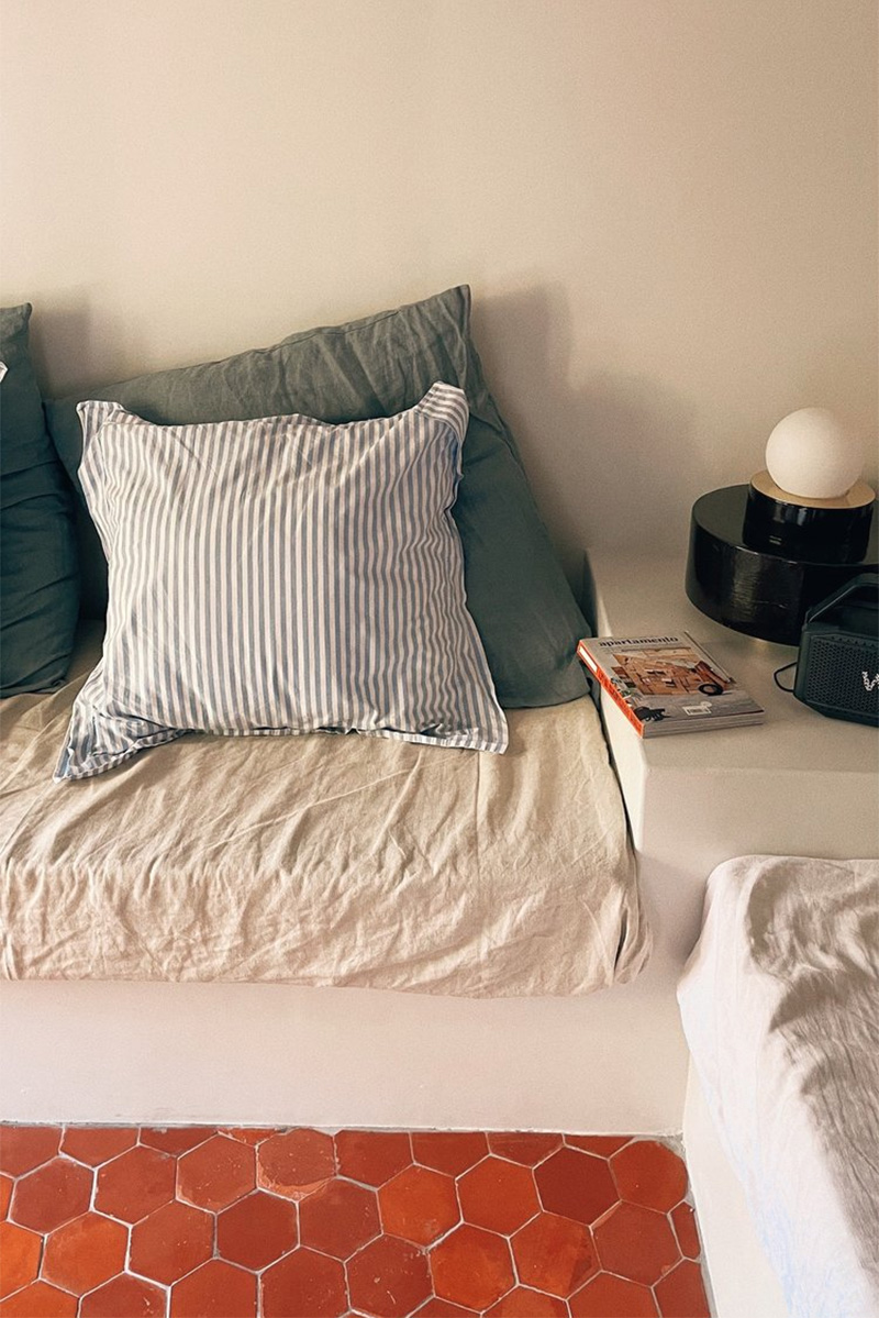 Une banquette maçonnée