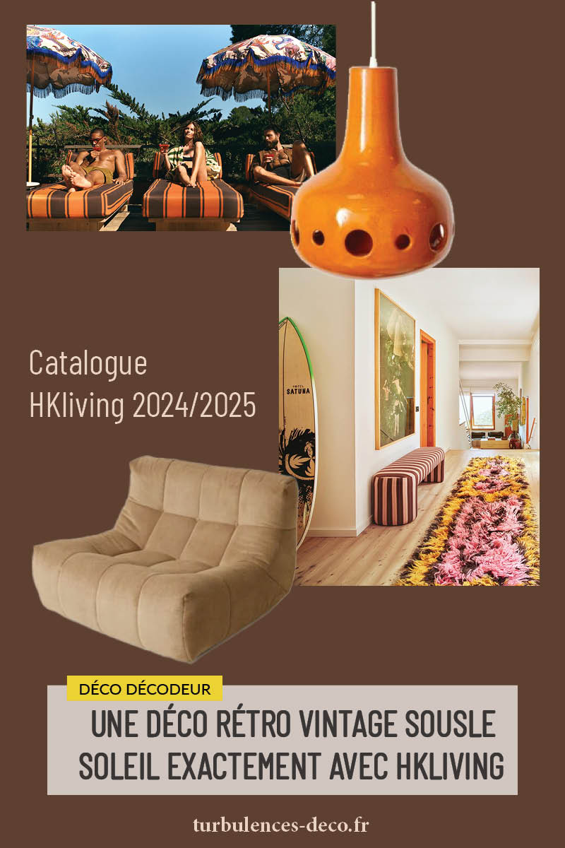 Une déco rétro vintage sous le soleil exactement avec HKliving à découvrir sur Turbulences Déco