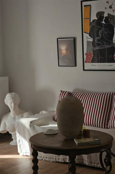 Rayures blanc et rouge pour pimper le décor