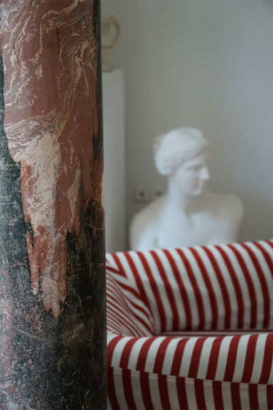 Rayures blanc et rouge pour pimper le décor