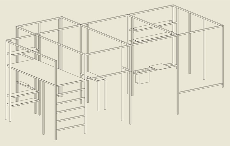 FRAMA Structures of Living : plan de la structure
