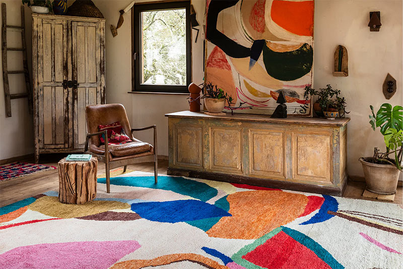 LAYERED - Collection Heather Chontos, Wool Rug - Kaleidoscope