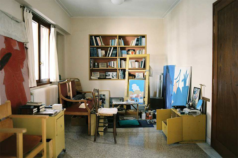 L'atelier de Fassianos, recréé au-dessus du musée L'atelier de Fassianos, recréé au-dessus du musée