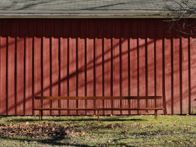 Banc de la maison de réunion, Canterbury ou Enfield, New Hampshire, 1855