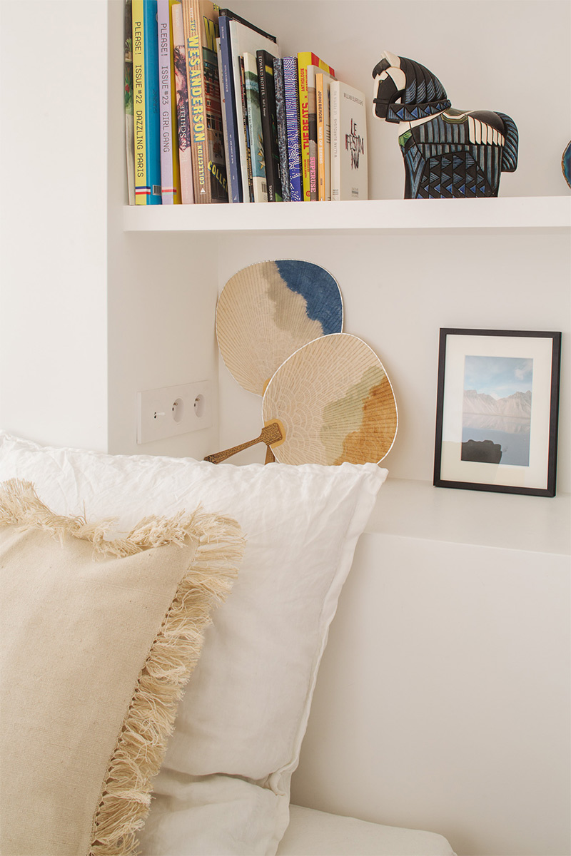 Ambiance "vacances" pour cette chambre parisienne
