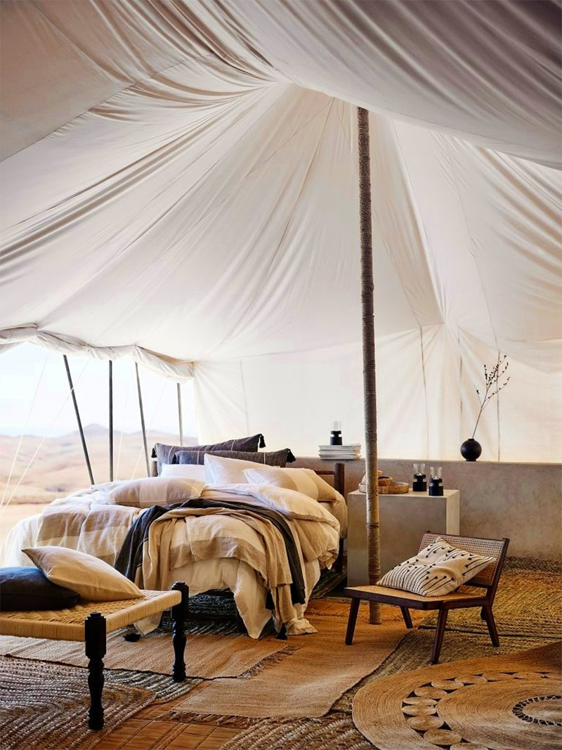 Campagne H&M home 2019 réaliasée dans le désert marocain