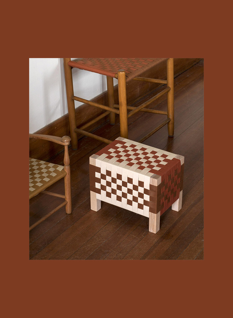 Tabouret tissé par Ladies & Gentlemen Studio