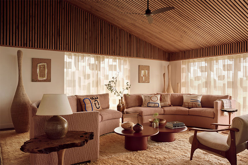 Une grange rénovée dans les Cotswolds, G-B, dans un style californien