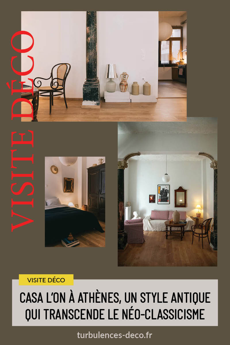 Casa l'on à Athènes, un style antique qui transcende le néo-classicisme à découvrir sur Turbulences Déco