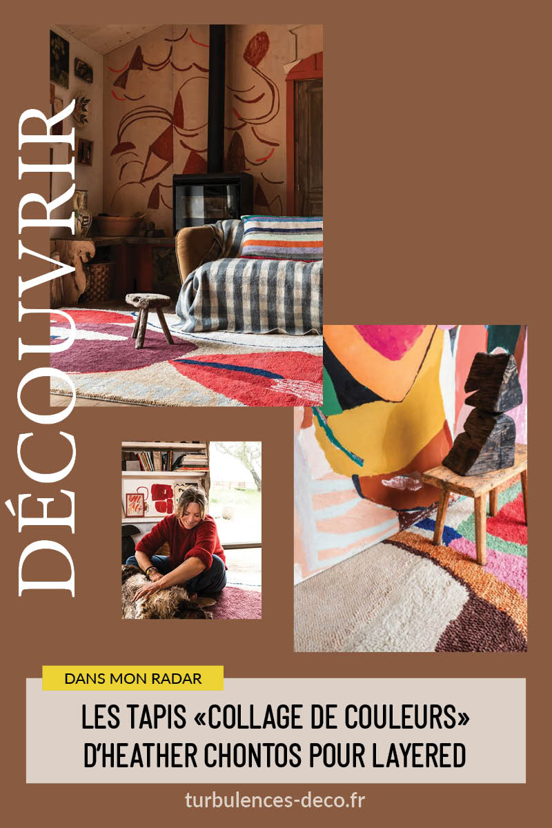 Les tapis "collage de couleurs" d'Heather Chontos pour Layered à découvrir sur Turbulences Déco Les tapis "collage de couleurs" d'Heather Chontos pour Layered à découvrir sur Turbulences Déco