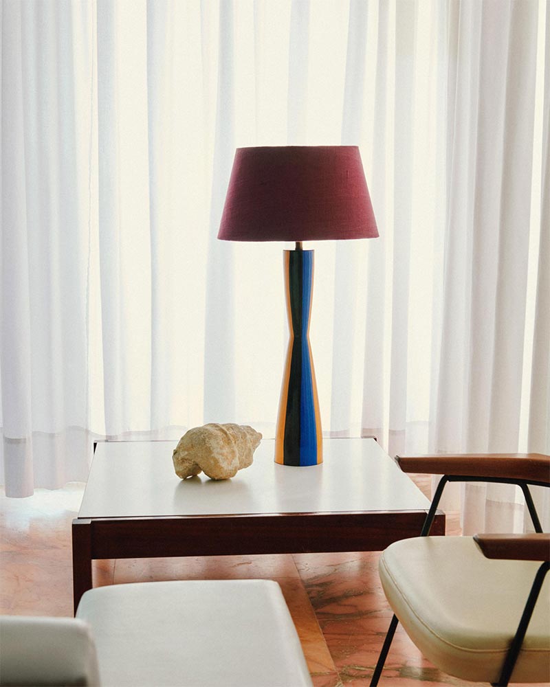 Zara Home & Collagerie été 2025 - LAMPE DE TABLE BASE RAYURES Zara Home & Collagerie été 2025 - LAMPE DE TABLE BASE RAYURES