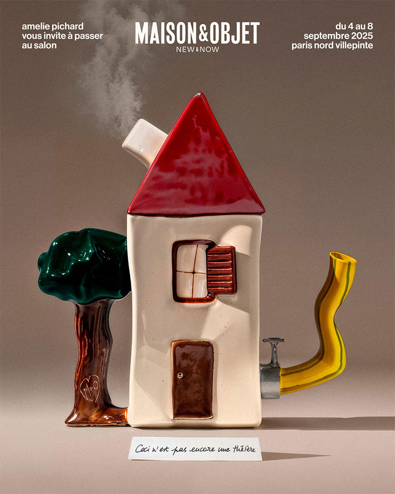 Affiche d'Amélie Pichard pour le salon Maison et Objet septembre 2025