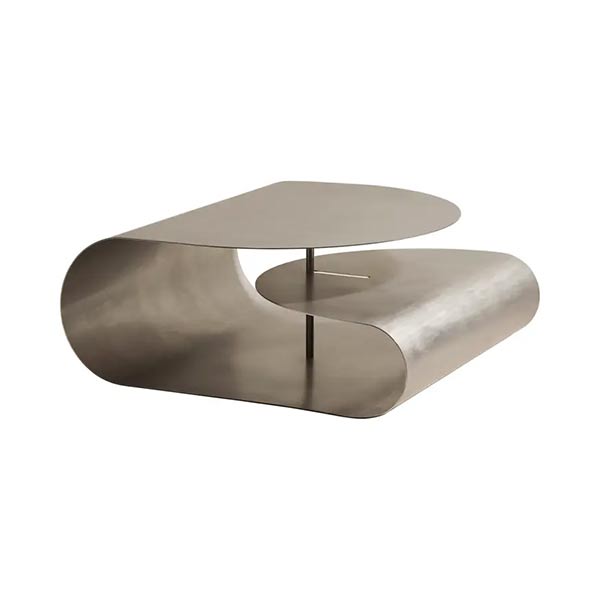 Maison Sarah Lavoine - Table basse en métal argent, Gégé