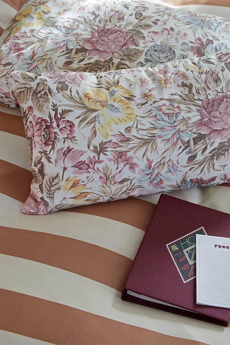 Cyrillus - Housse de coussin en pur coton imprimé, Antoinette