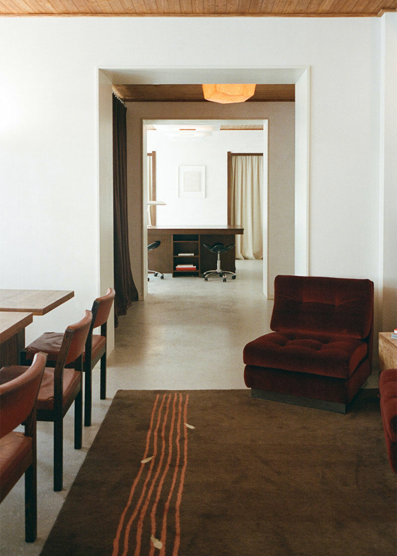 Vue sur l'enfilade des alles du rez-de-chaussée - Hôtel Massé, rue Victor Massé, Paris 9