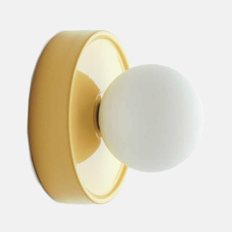 La Redoute Intérieurs - Applique ronde céramique et verre opaline, Hol
