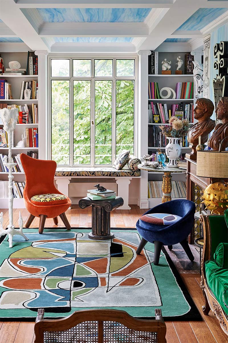 Toutelemonde Bochart - Tapis en laine viscose et tufté main, Caprice Multi - Design : Vincent Darré
