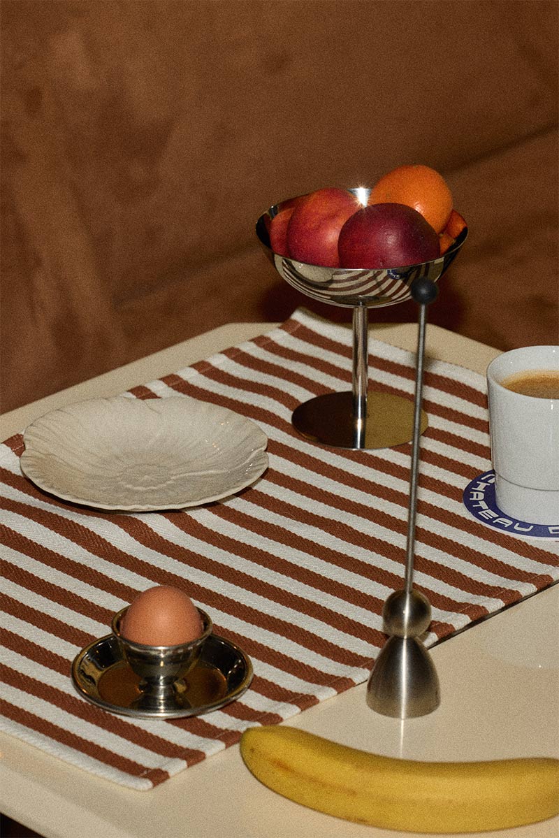 Gabrielle Paris - Set de table, rayure Moka