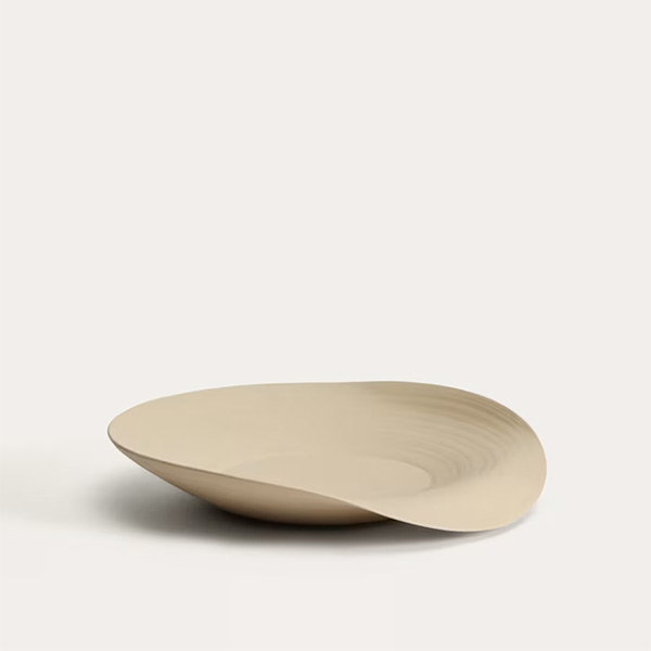 Kave Home - Centre de table en céramique beige, Ebenor