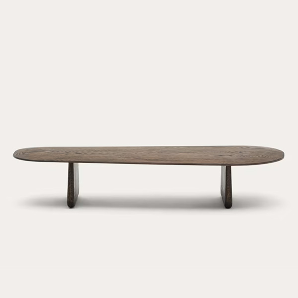 Kave Home - Table basse en bois de chêne finition foncée, Pirita
