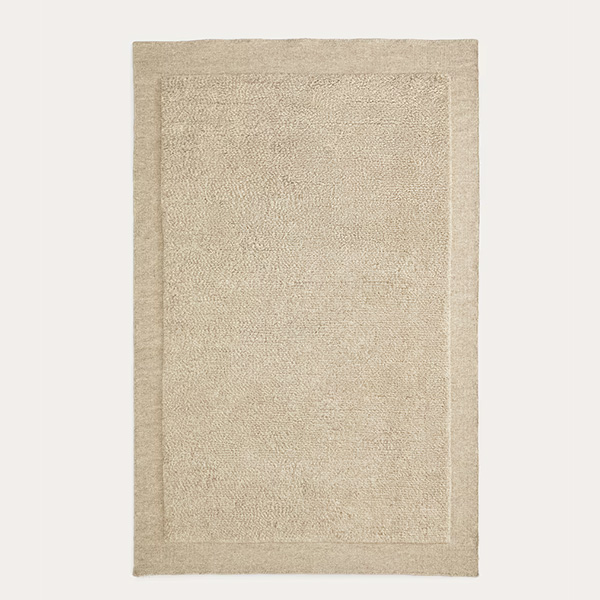 Kave Home - Tapis en laine beige, Marely