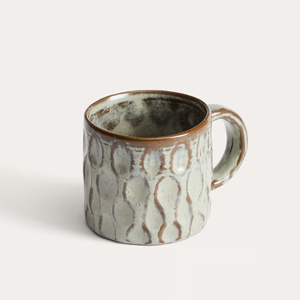 Kave Home - Tasse en céramique marron, Alenia