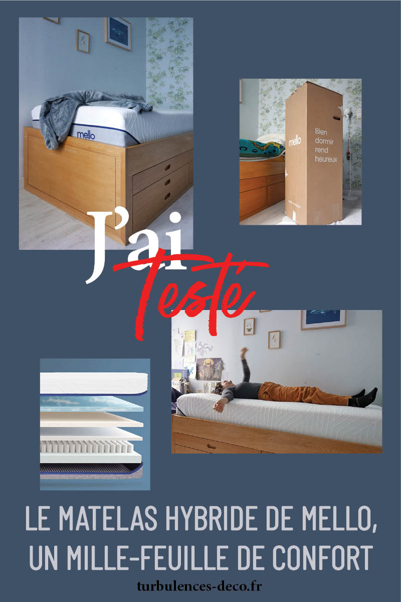 Test produit : Le matelas Hybrite de Mello, un mille-feuille de confort à découvrir sur Turbulences Déco