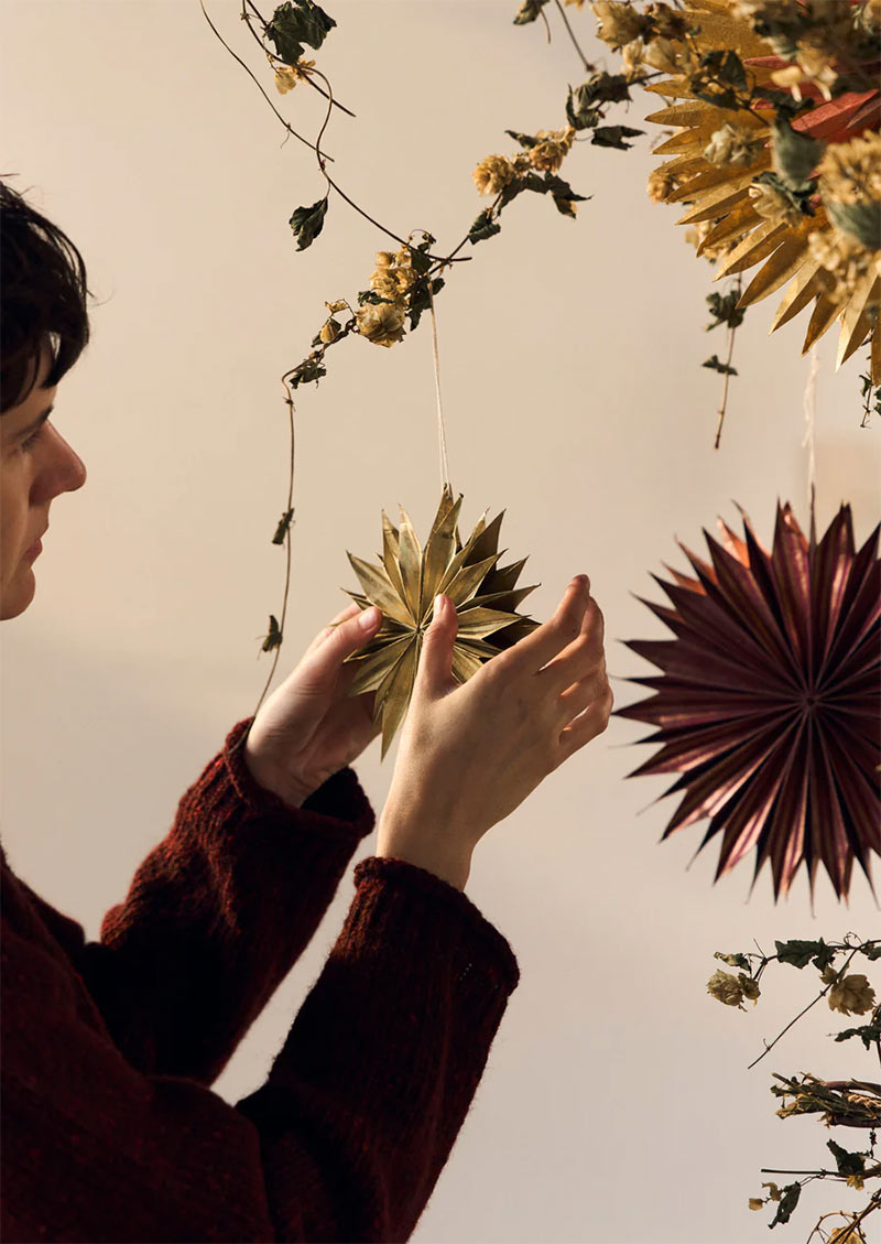 Décoration avec des étoiles en papier - Le noël 2025 de Toast Décoration avec des étoiles en papier - Le noël 2025 de Toast