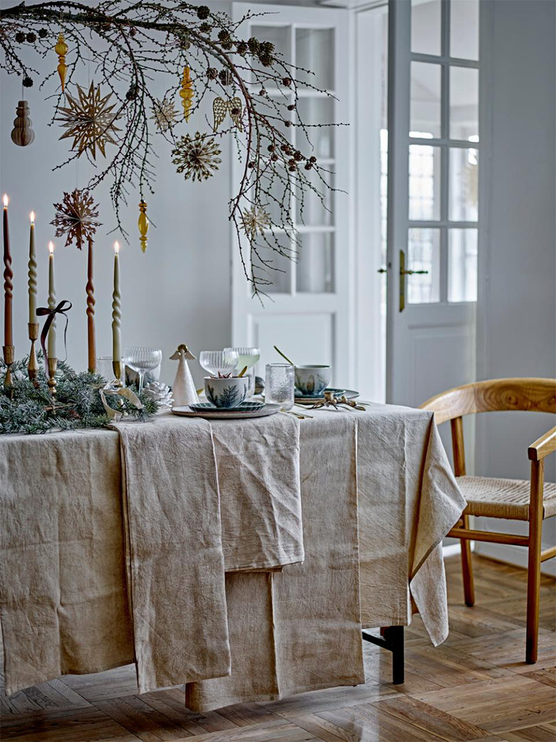 Le décor de Noël naturel et traditionnel de Bloomingville - Noël 2025