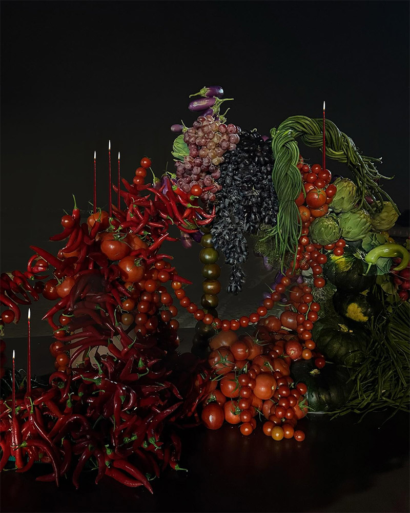 Composition d'abondance de fruits et légumes par @gosha.flowers et @gosha-art