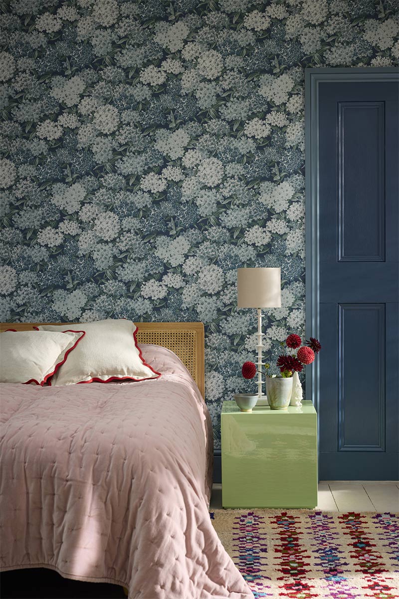 Little Greene - Nouvelle collection In the Garden - Papier peint Rhododendron Walk