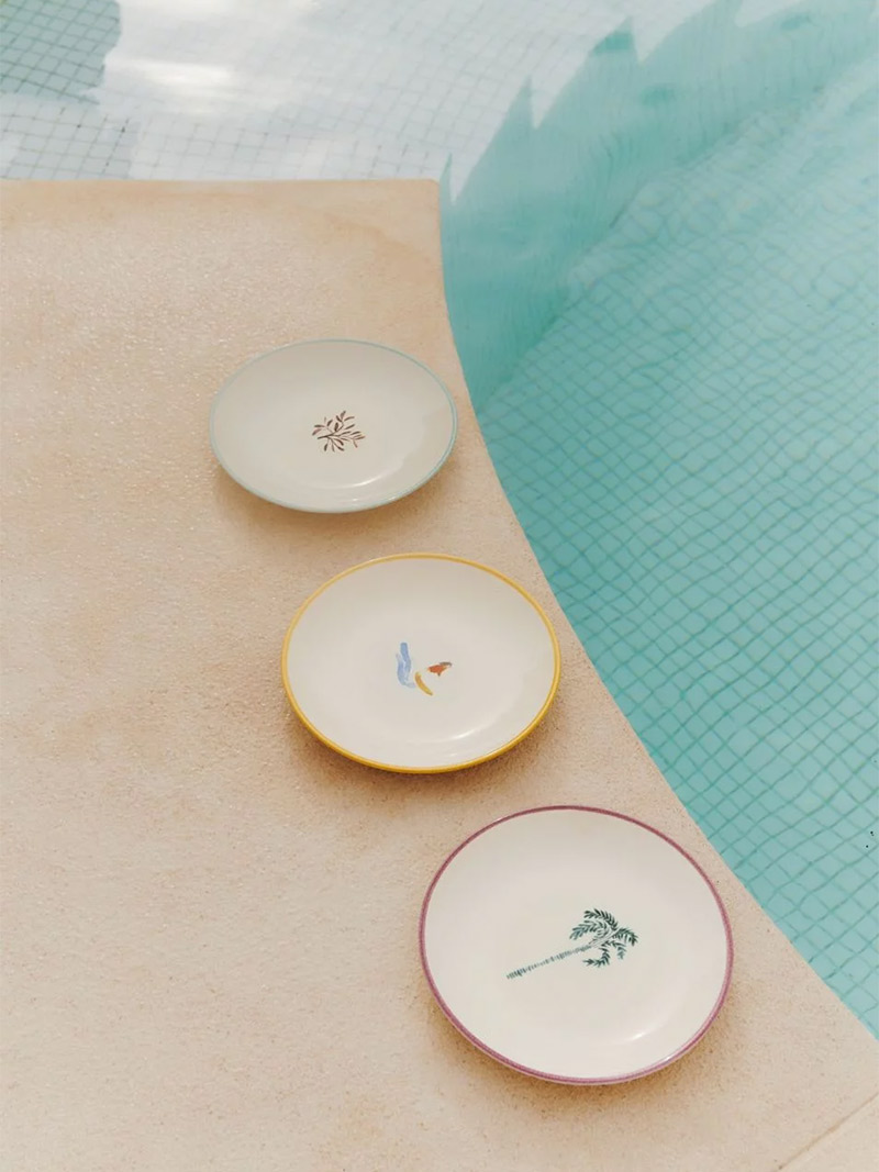 Collection capsule Sarah Poniatowski pour Maisons du Monde - Assiette à dessert SAFI