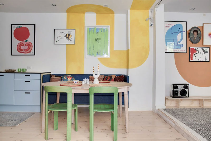 Une décoration ludique et design pour cet appartement à Copenhague, pour un style nordique contemporain Une décoration ludique et design pour cet appartement à Copenhague, pour un style nordique contemporain