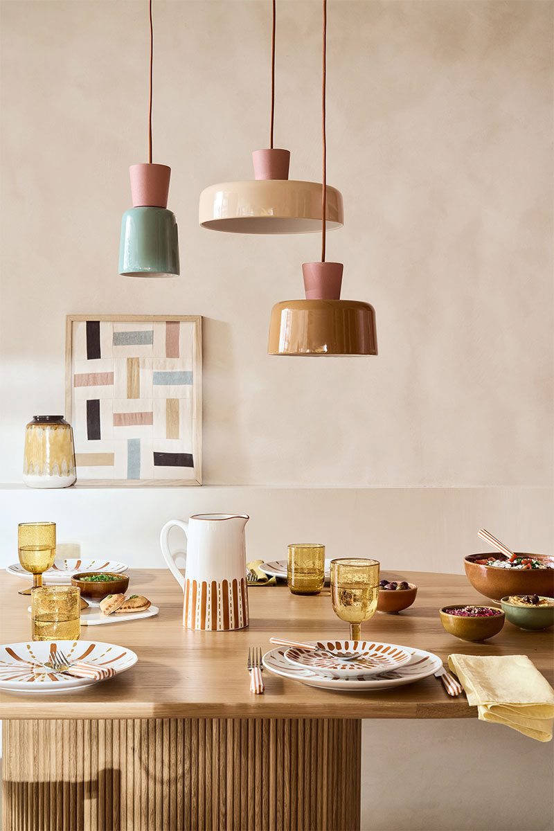 Collection Casa del Sol par la Redoute Intérieurs - Printemps/été 2026 - Des ambiances méditerranéennes, inspirées de l'Espagne - La table de repas