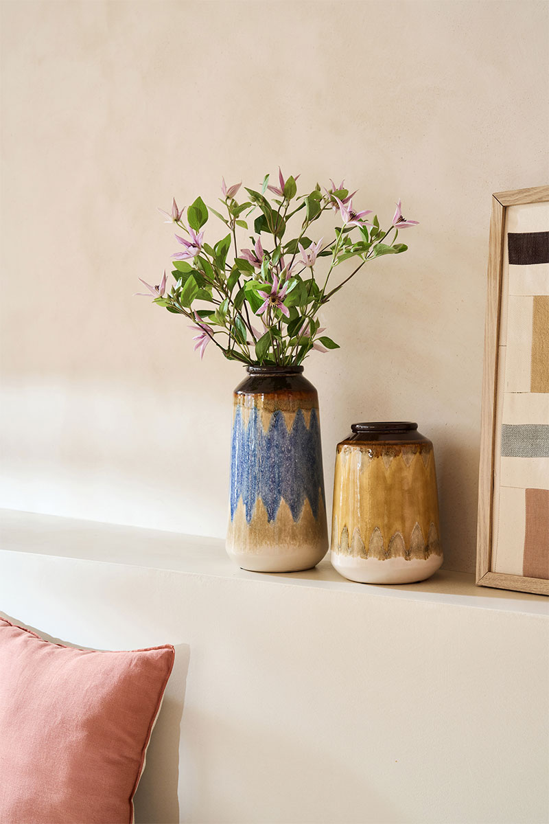 Collection Casa del Sol par la Redoute Intérieurs - Printemps/été 2026 - Des ambiances méditerranéennes, inspirées de l'Espagne - Vases en céramique