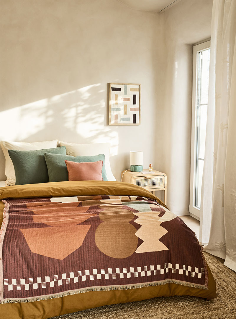 Collection Casa del Sol par la Redoute Intérieurs - Printemps/été 2026 - Des ambiances méditerranéennes, inspirées de l'Espagne - La chambre